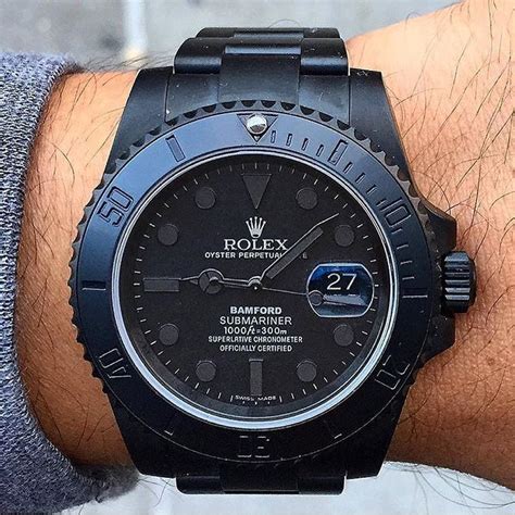 getting rolex blacked out|custom black Rolex watches.